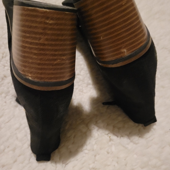 WOMENS SONOMA GOODS FOR LIFE SUEDE ANKLE BOOTS BLACK SIZE 8.5 - Picture 10 of 15